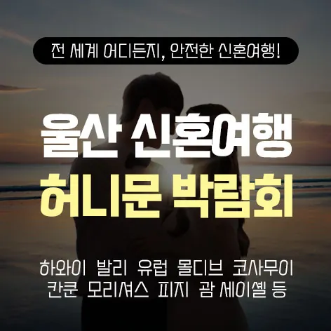 울산 반하나 허니문박람회 - 울산 북구 진장동 705, 1층 반하나투어 울산점(신선도원) 웨딩박람회