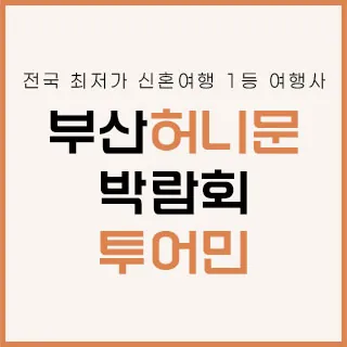 부산 투어민 허니문 박람회 - 부산 연제구 법원로8번길 10(거제동 314-18)투어민 부산직영점 웨딩박람회