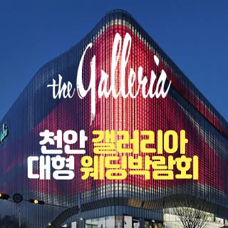 천안 갤러리아 대형 웨딩박람회 - 충남 천안시 서북구 공원로 227(불당동 1299)천안 갤러리아 센터시티점 9층 웨딩박람회